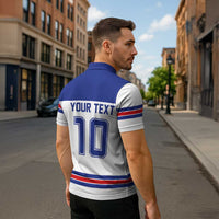 USA Ice Hockey Custom Zipper Polo Shirt Sporty Style