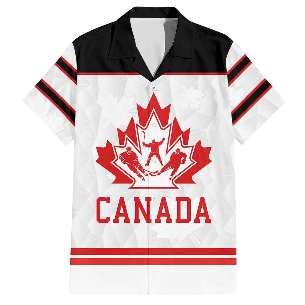 Canada Ice Hockey Custom Hawaiian Shirt Maple Leaves Sport
