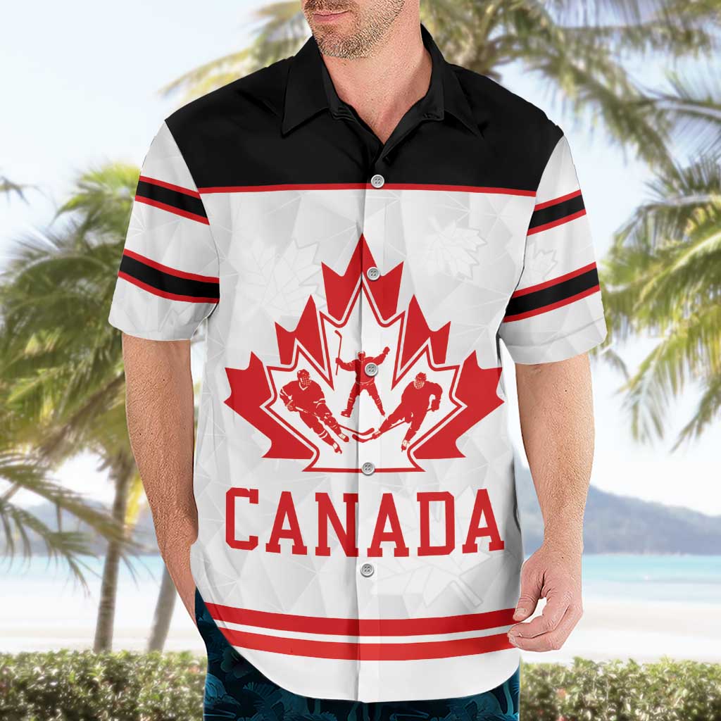 Canada Ice Hockey Custom Hawaiian Shirt Maple Leaves Sport