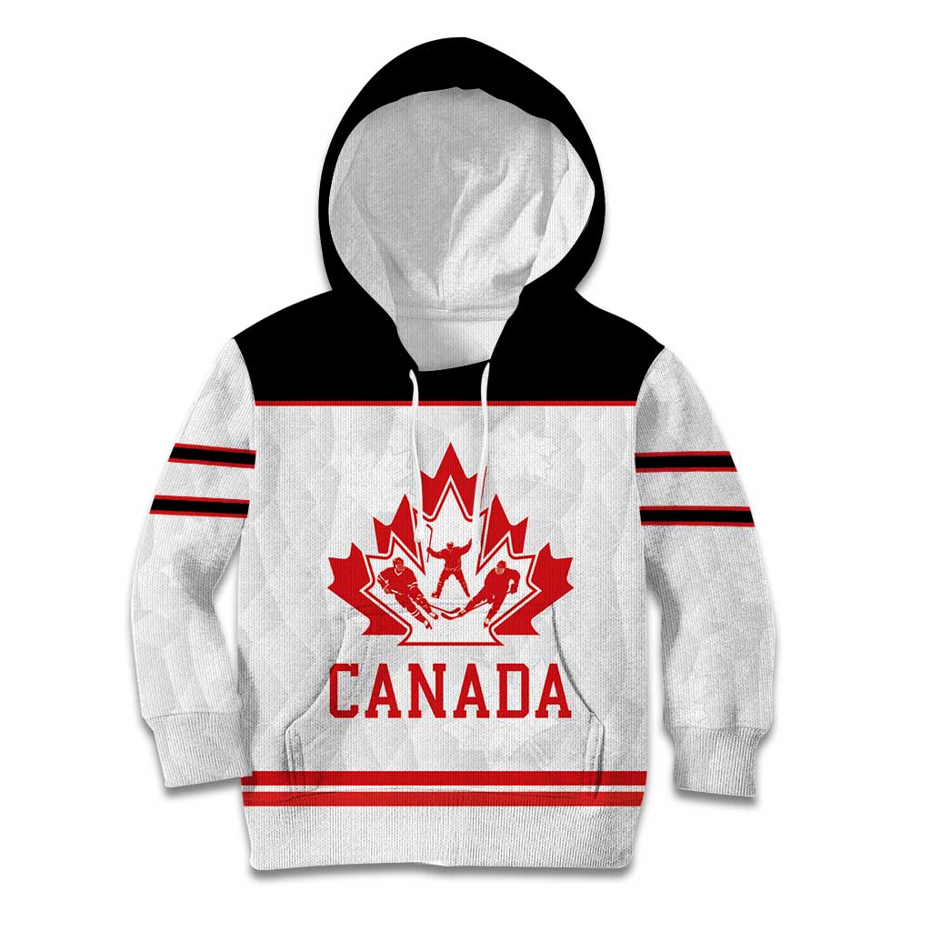 Canada Ice Hockey Custom Kid Hoodie Maple Leaves Sport