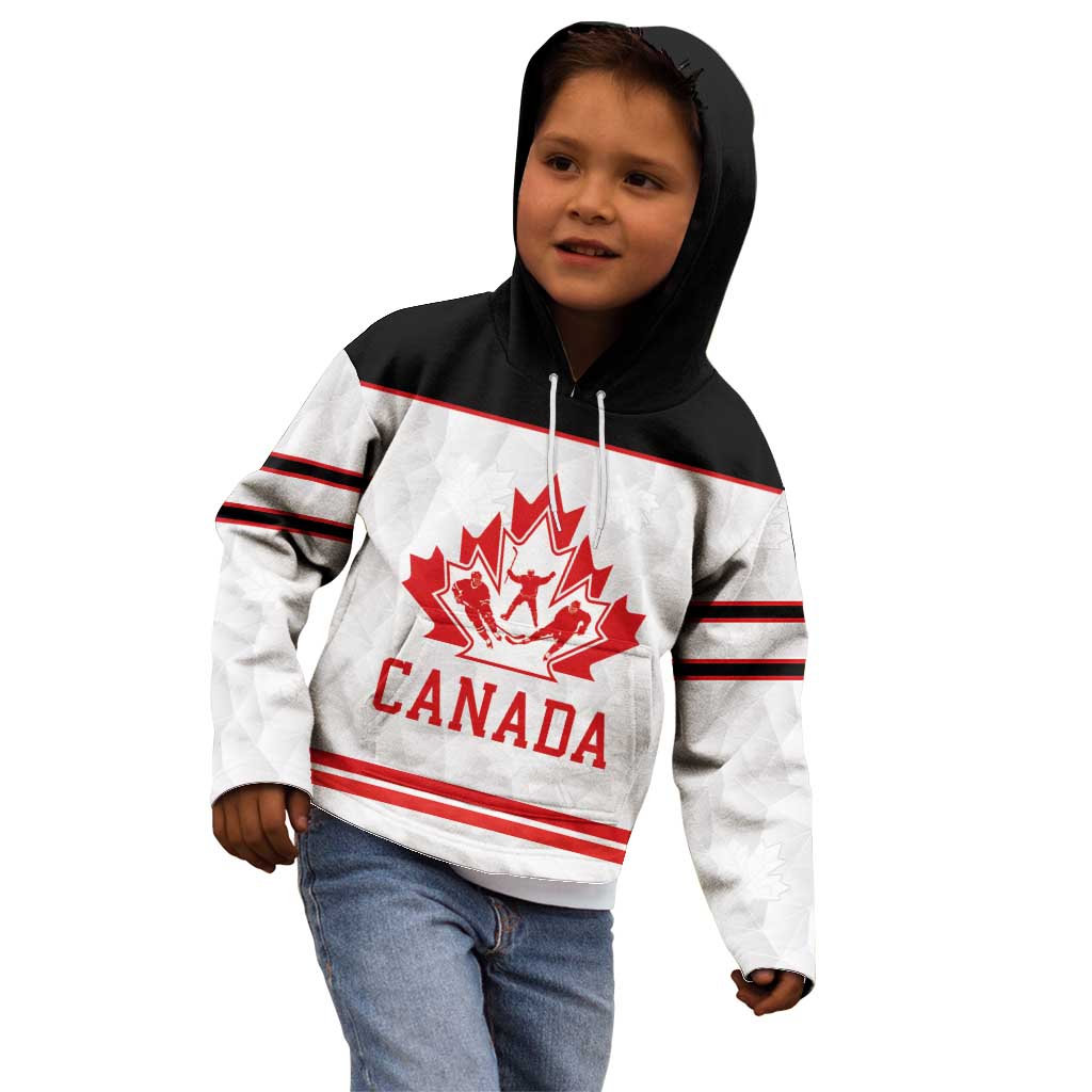 Canada Ice Hockey Custom Kid Hoodie Maple Leaves Sport
