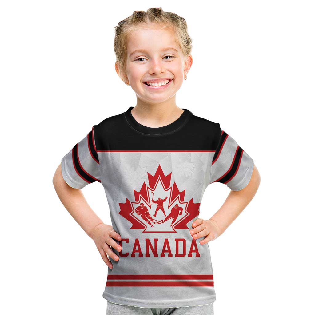 Canada Ice Hockey Custom Kid T Shirt Maple Leaves Sport