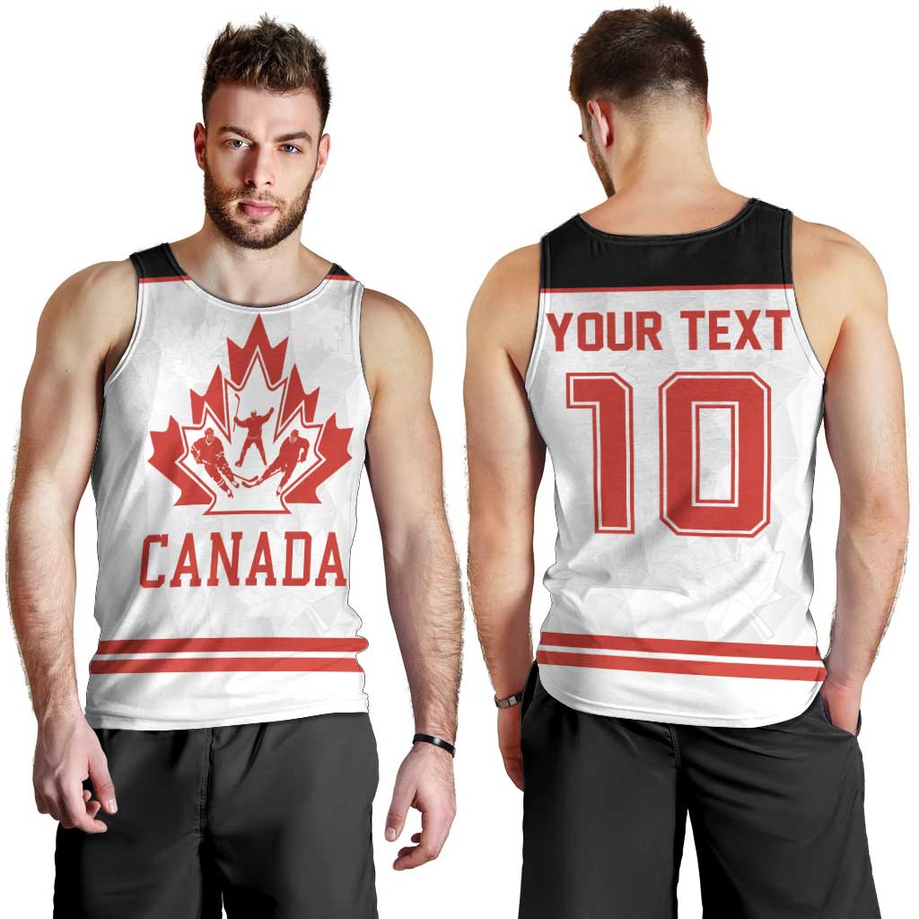 Canada Ice Hockey Custom Men Tank Top Maple Leaves Sport