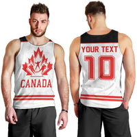 Canada Ice Hockey Custom Men Tank Top Maple Leaves Sport