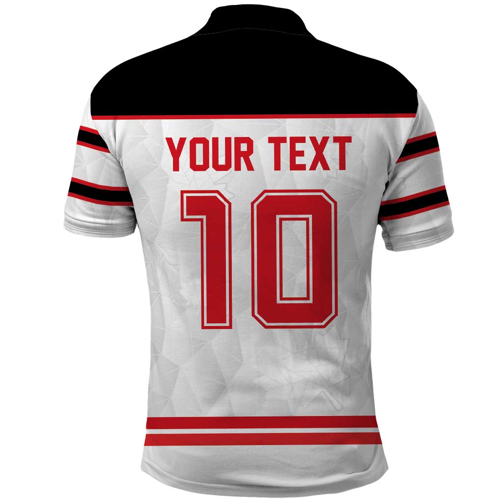 Canada Ice Hockey Custom Polo Shirt Maple Leaves Sport