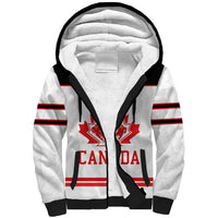 Canada Ice Hockey Custom Sherpa Hoodie Maple Leaves Sport