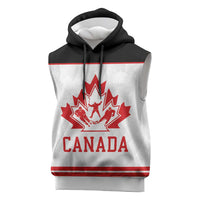 Canada Ice Hockey Custom Sleeveless Hoodie Maple Leaves Sport