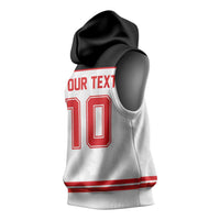 Canada Ice Hockey Custom Sleeveless Hoodie Maple Leaves Sport