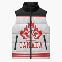 Canada Ice Hockey Custom Sleeveless Puffer Jacket Maple Leaves Sport