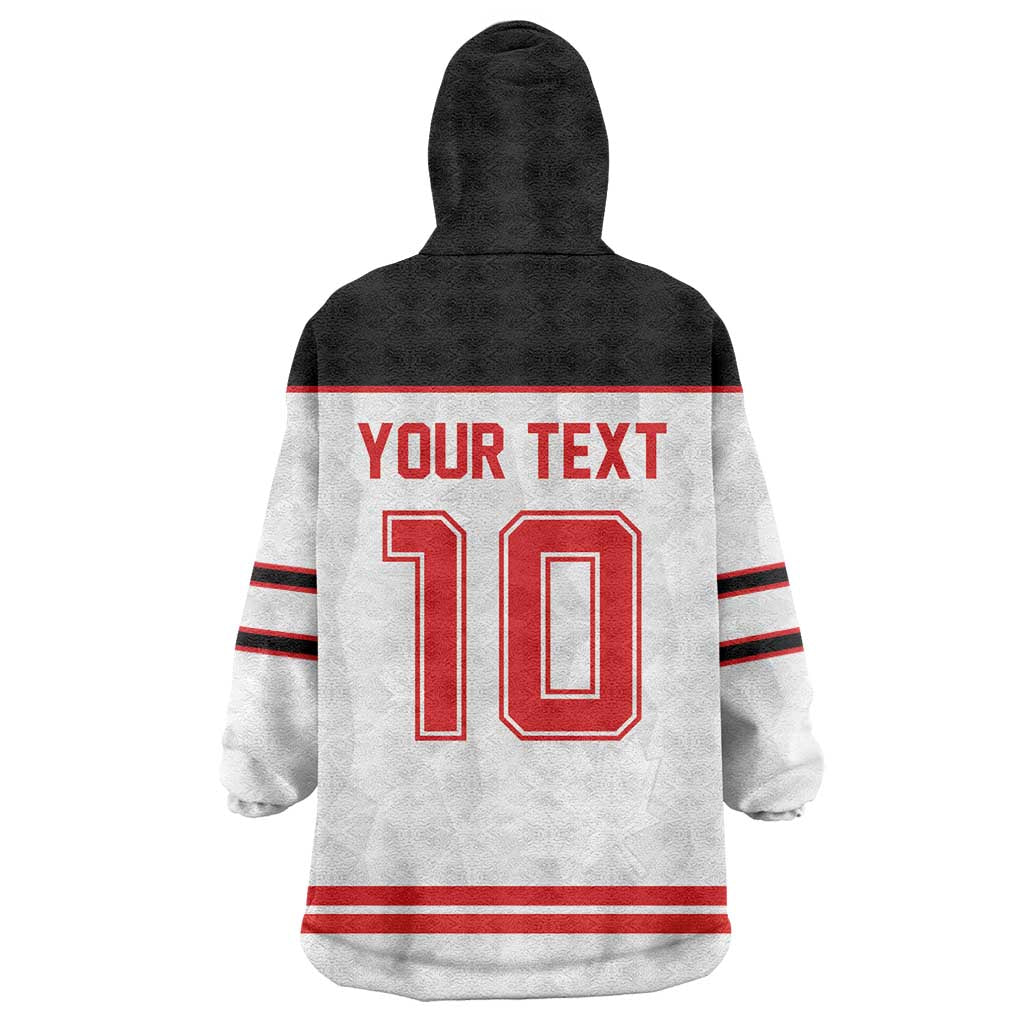 Canada Ice Hockey Custom Wearable Blanket Hoodie Maple Leaves Sport