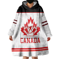 Canada Ice Hockey Custom Wearable Blanket Hoodie Maple Leaves Sport