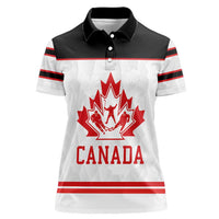 Canada Ice Hockey Custom Women Polo Shirt Maple Leaves Sport