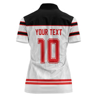 Canada Ice Hockey Custom Women Polo Shirt Maple Leaves Sport