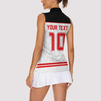 Canada Ice Hockey Custom Women Sleeveless Polo Shirt Maple Leaves Sport