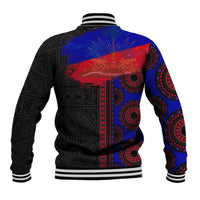 Haiti Flag Day African Seamless Pattern Baseball Jacket - Wonder Print Shop