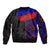 Haiti Flag Day African Seamless Pattern Bomber Jacket