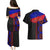 Haiti Flag Day African Seamless Pattern Couples Matching Puletasi and Hawaiian Shirt - Wonder Print Shop