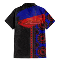 Haiti Flag Day African Seamless Pattern Family Matching Mermaid Dress and Hawaiian Shirt - Wonder Print Shop