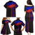 Haiti Flag Day African Seamless Pattern Family Matching Puletasi and Hawaiian Shirt