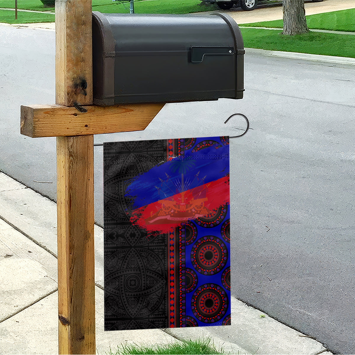 Haiti Flag Day African Seamless Pattern Garden Flag - Wonder Print Shop