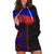 Haiti Flag Day African Seamless Pattern Hoodie Dress - Wonder Print Shop