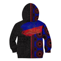 Haiti Flag Day African Seamless Pattern Kid Hoodie - Wonder Print Shop