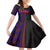 Haiti Flag Day African Seamless Pattern Kid Short Sleeve Dress - Wonder Print Shop