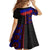 Haiti Flag Day African Seamless Pattern Kid Short Sleeve Dress