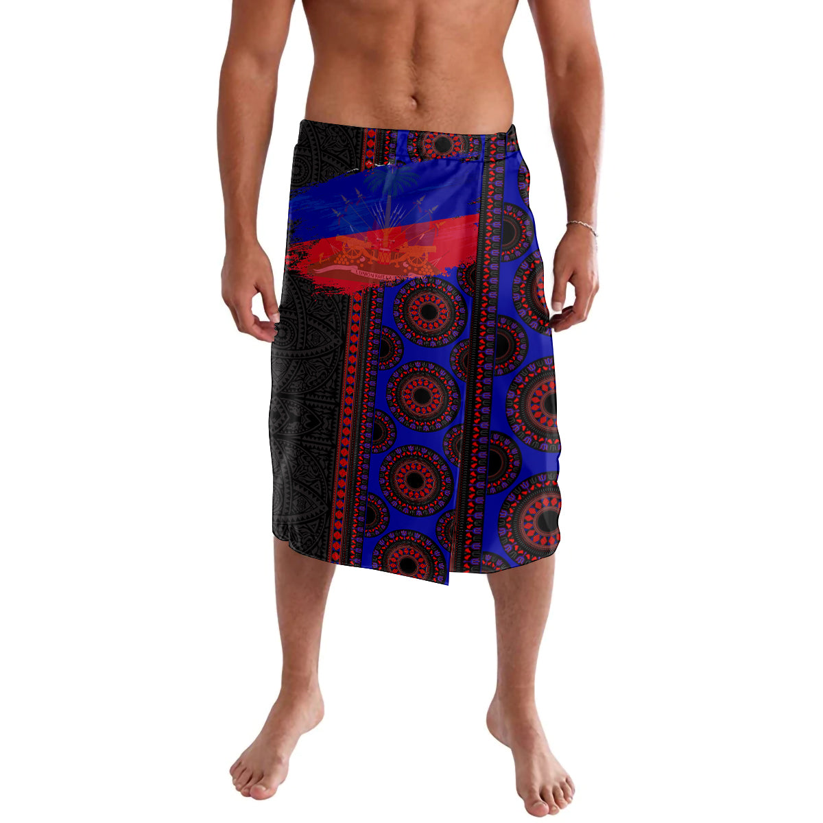 Haiti Flag Day African Seamless Pattern Lavalava - Wonder Print Shop