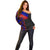 Haiti Flag Day African Seamless Pattern Off Shoulder Sweater - Wonder Print Shop