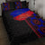 Haiti Flag Day African Seamless Pattern Quilt Bed Set