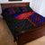 Haiti Flag Day African Seamless Pattern Quilt Bed Set