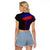 Haiti Flag Day African Seamless Pattern Raglan Cropped T Shirt