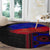 Haiti Flag Day African Seamless Pattern Round Carpet