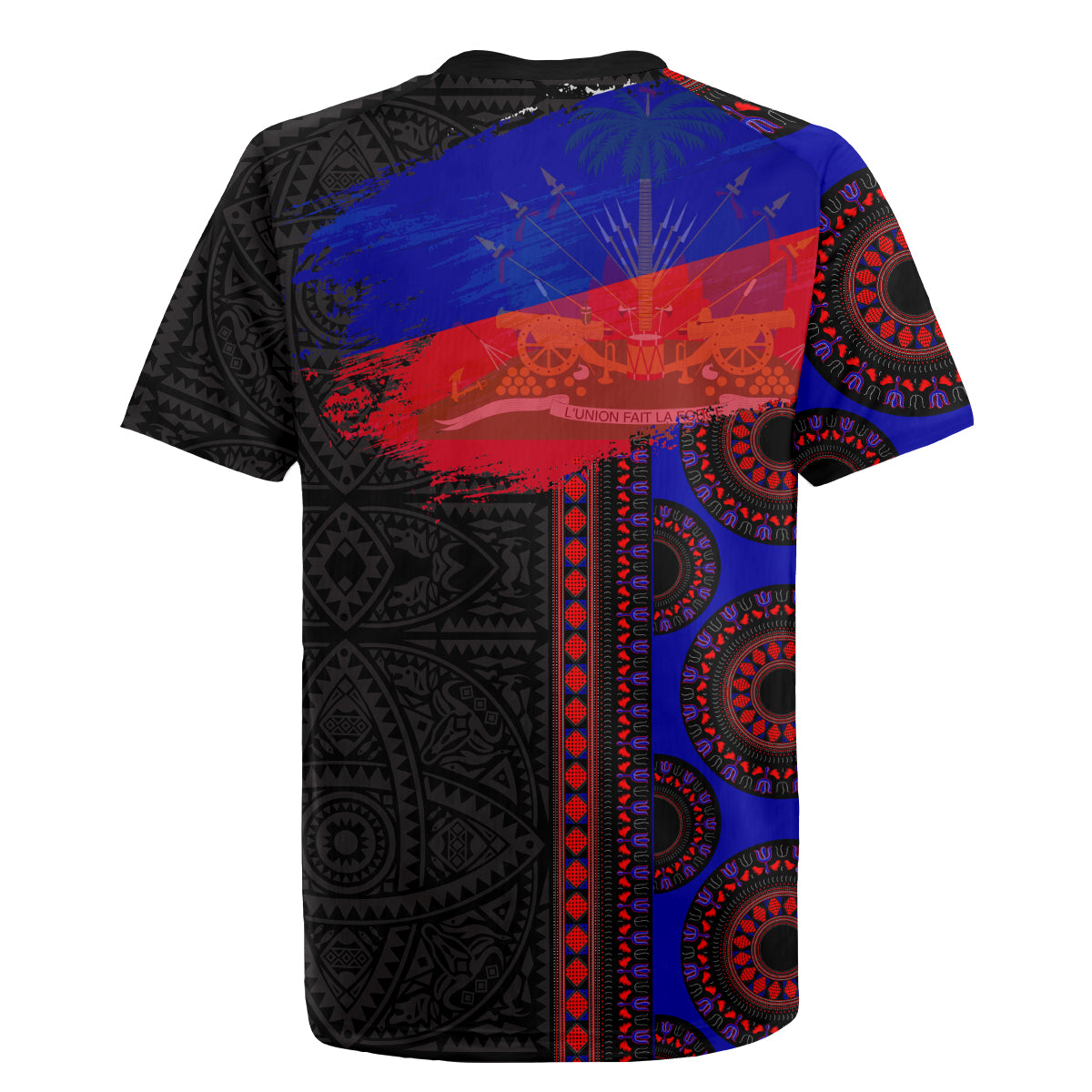 Haiti Flag Day African Seamless Pattern Rugby Jersey - Wonder Print Shop