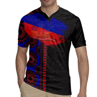 Haiti Flag Day African Seamless Pattern Rugby Jersey - Wonder Print Shop