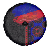 Haiti Flag Day African Seamless Pattern Spare Tire Cover - Wonder Print Shop