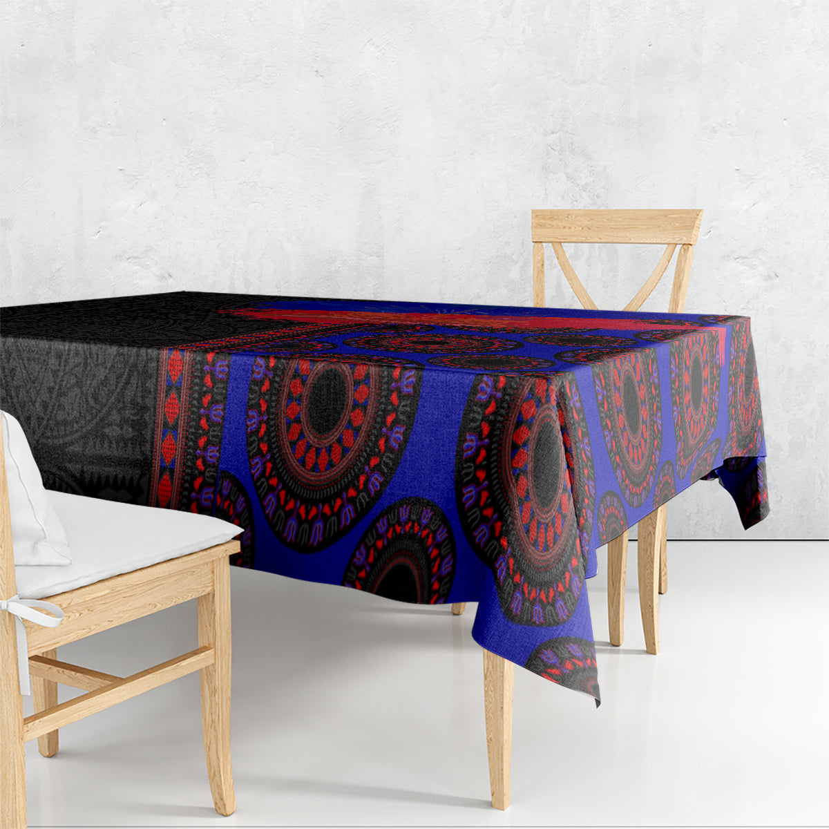 Haiti Flag Day African Seamless Pattern Tablecloth - Wonder Print Shop