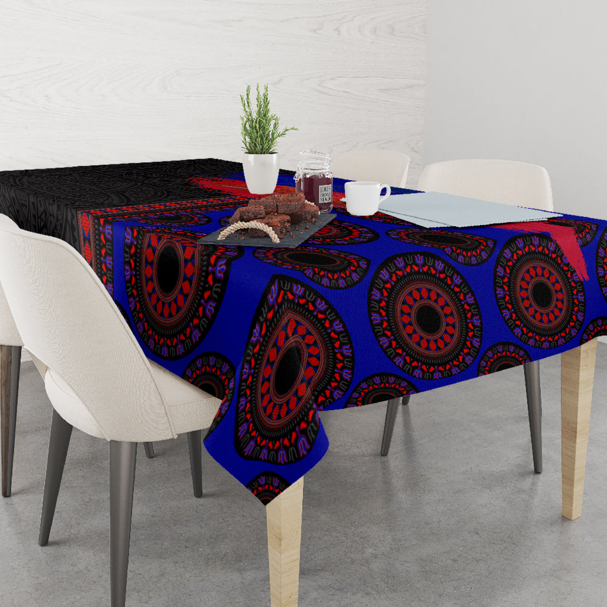 Haiti Flag Day African Seamless Pattern Tablecloth - Wonder Print Shop