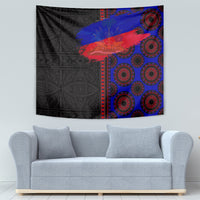 Haiti Flag Day African Seamless Pattern Tapestry - Wonder Print Shop