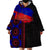 Haiti Flag Day African Seamless Pattern Wearable Blanket Hoodie