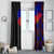 Haiti Flag Day African Seamless Pattern Window Curtain - Wonder Print Shop