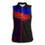 Haiti Flag Day African Seamless Pattern Women Sleeveless Polo Shirt - Wonder Print Shop