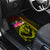 Hawaiian Reggae Music Car Mats Jamaica Singer Tribal Polynesian and Hibiscus - Wonder Print Shop