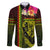 Hawaiian Reggae Music Family Matching Long Sleeve Bodycon Dress and Hawaiian Shirt Jamaica Singer Tribal Polynesian and Hibiscus - Wonder Print Shop