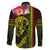 Hawaiian Reggae Music Family Matching Long Sleeve Bodycon Dress and Hawaiian Shirt Jamaica Singer Tribal Polynesian and Hibiscus - Wonder Print Shop