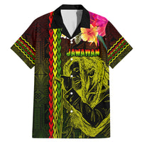 Hawaiian Reggae Music Family Matching Mermaid Dress and Hawaiian Shirt Jamaica Singer Tribal Polynesian and Hibiscus - Wonder Print Shop