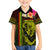 Hawaiian Reggae Music Family Matching Off Shoulder Short Dress and Hawaiian Shirt Jamaica Singer Tribal Polynesian and Hibiscus - Wonder Print Shop