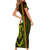 Hawaiian Reggae Music Family Matching Short Sleeve Bodycon Dress and Hawaiian Shirt Jamaica Singer Tribal Polynesian and Hibiscus - Wonder Print Shop