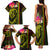 Hawaiian Reggae Music Family Matching Tank Maxi Dress and Hawaiian Shirt Jamaica Singer Tribal Polynesian and Hibiscus - Wonder Print Shop